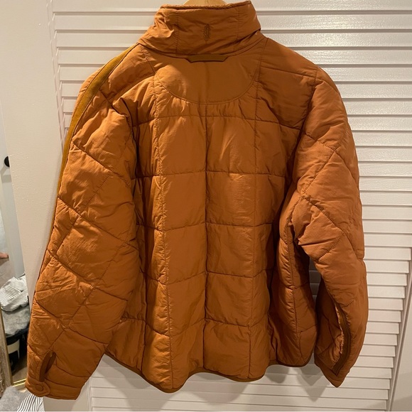 Free People Orange Puffer Jacket - Picture 3 of 8